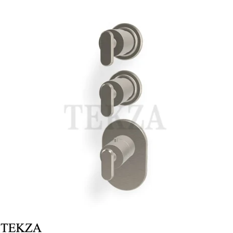 FIMA Carlo Frattini Park Line Термостат для ванны и душа, 2 потока, внешняя часть F1353X2SN, brushed nickel