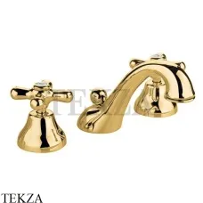 Nicolazzi NUOVA BRENTA Смеситель для раковины, с донным клапаном 2508GB, золото глянец