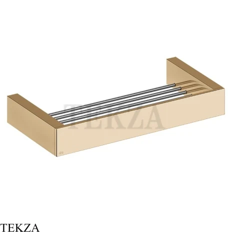 Gessi Rettangolo Решетка-полка в душевую зону 30 см 20947-735, Warm Bronze PVD