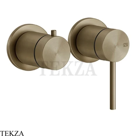 Gessi 316 SHOWER Смеситель для душа с переключателем, внешняя часть 54077-791, Deep Bronze Brushed PVD