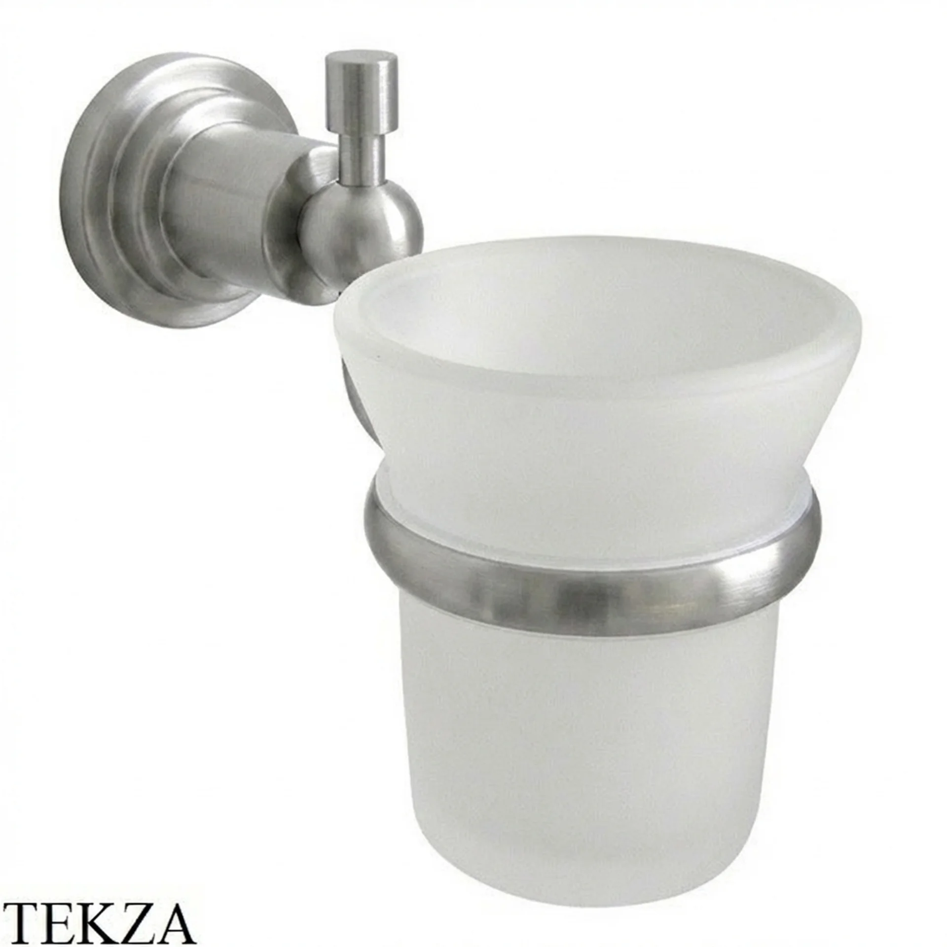 Nicolazzi Monte Croce Стакан для зубных щеток настенный, стекло матовое 1488CB27, хром Brushed