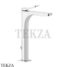 Gessi RILIEVO Смеситель для раковины высокий, с донным клапаном 59003-031, хром глянец