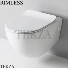 ArtCeram FILE 2.0 Унитаз подвесной Rimless без ободка, сиденье микролифт FLV004 01 30, белый глянец