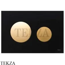 TECE Loop Панель смыва для унитаза 9240658, стекло черный глянец, клавиши позолоченные TECE Loop Панель смыва для унитаза 9240658, стекло черный глянец, клавиши позолоченные