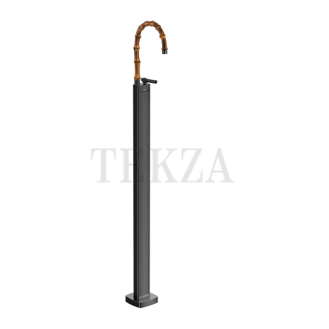 Gessi Jacqueline Смеситель для раковины напольный, внешняя часть 77095-706, black хром глянец