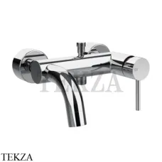 Gessi Emporio Via Tortona Смеситель для ванны однорычажный 2 потока ванна-душ 18613-031, хром глянец