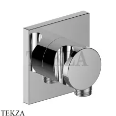 Keuco IXMO Вывод для шланга с держателем лейки, квадрат 59592010002, хром глянец