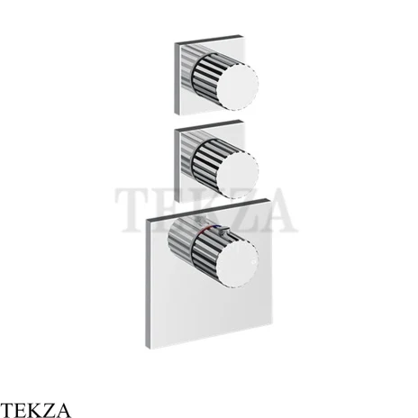 Gessi Incastri Термостат для душа 2 потока, внешняя часть 75304-031, хром глянец