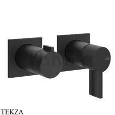 Gessi Inverso RIGATO Смеситель для душа, 2 потока, внешняя часть 73538-299, Matte Black Gessi Inverso RIGATO Смеситель для душа, 2 потока, внешняя часть 73538-299, Matte Black