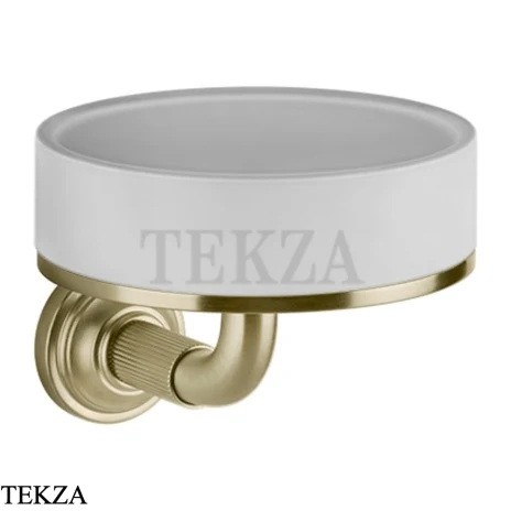 Gessi VENTI20 Мыльница настенная белая 65401-727, Brushed Brass PVD