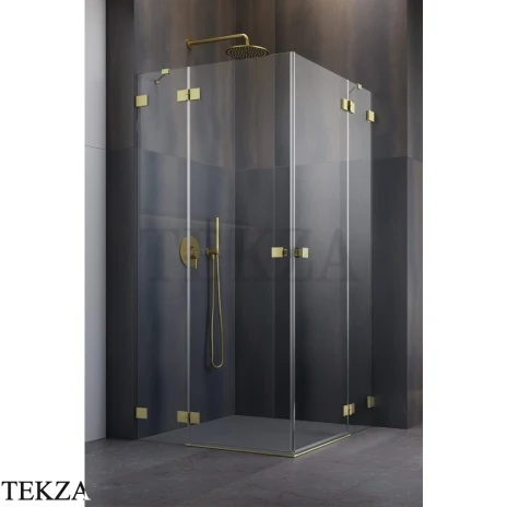 Radaway Essenza Pro KDD Душевая дверь 100 см, правая часть уголка, 10096100-99-01R, брашированное золото