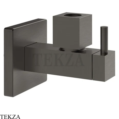 Gessi TOTAL LOOK Запорный клапан с фильтром, квадратный 01412-707, black хром Brush