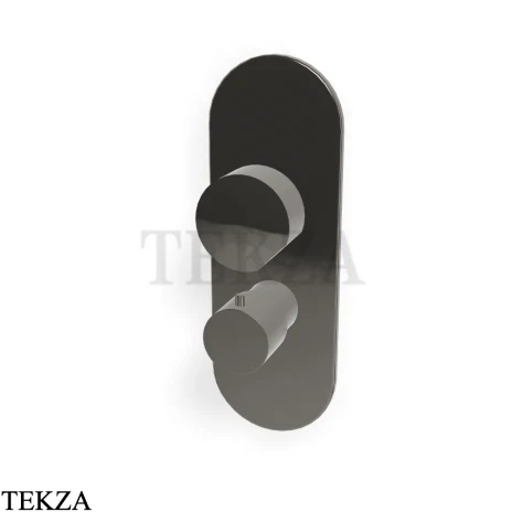 FIMA Carlo Frattini SO Термостат для душа, 2-3 потока, внешняя часть F3189X7CN, black chrome