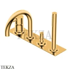 Ritmonio Diametro35 S Смеситель для ванны с гарнитуром PR52EG102 DOR, Gold глянец