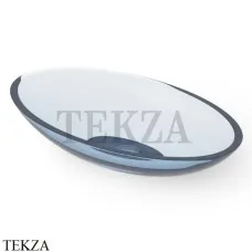 Dea Design Washbasins Раковина настольная овальная Glasstech DD9006 600 R7, Royal Blue R7