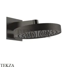 Gessi Inverso Diamantato Верхняя лейка с кронштейном D30 см 63449-707, Black Metal Br. PVD
