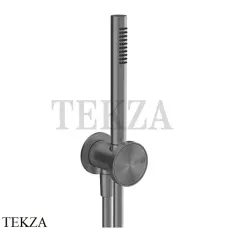 Gessi Origini MATERIC Душевой комплект с лейкой, шланг 1,50 м 66123-706, Black Metal PVD