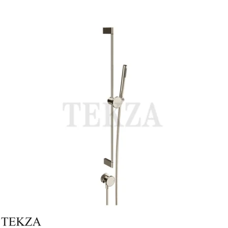 Gessi Origini NEUTRAL Штанга с лейкой, шланг и вывод воды 66142-720, Nickel PVD