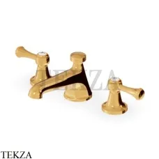 Zucchetti Agora Classic Смеситель для раковины с донным клапаном ZAL407.C40, золото глянец