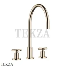 Dornbracht TARA Смеситель для кухни на 3 отверстия 20816892-47, Champagne (22kt Gold)