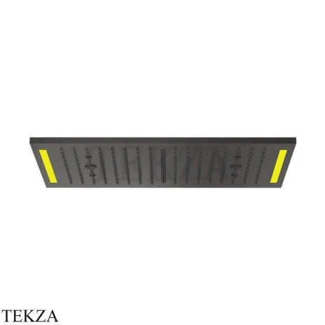 Gessi COLOUR Накладная душевая панель 300х500, 4 функции 57882-707, Black Metal Brushed PVD