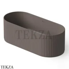 Dea Design Stripes Ванна отдельностоящая овальная 170x72 Solid Surface DD8803 1700 6, Grey Brown №6