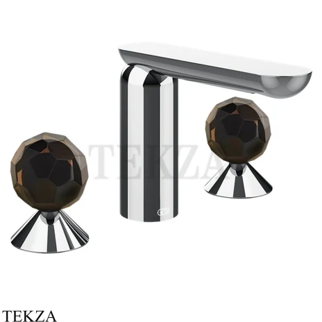 Gessi Perle Смеситель для раковины на 3 отв., без гарнитура 74225-031, хром глянец