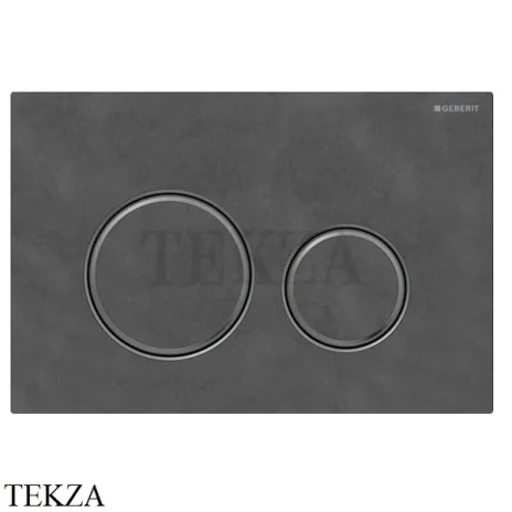 Geberit Sigma50 Клавиша смыва 115.651.JM.1, натуральный сланец/черный хром