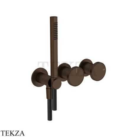 Gessi Origini WARM Смеситель для душа 2 потока, внешняя часть 66036-845, Dark Bronze