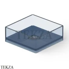 Dea Design Washbasins Раковина настольная квадратная Glasstech DD9008 400 R7, Royal Blue R7