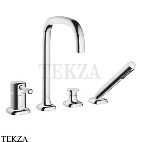 Dornbracht COYA Смеситель для ванны на 4 отверстия с гарнитуром 27632404-00, хром глянец