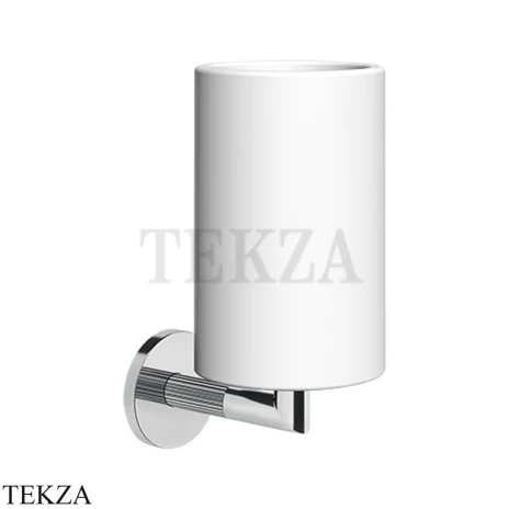 Gessi INGRANAGGIO Стакан настенный композит белый 63807-031, хром глянец