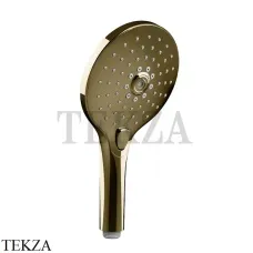 Gessi Shower Душевая лейка 3-х позиционная с кнопкой select 47351-710, Brass PVD