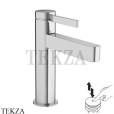 Hansgrohe FINORIS Смеситель для раковины 110, с донным клапаном Push-Open 76023000, хром глянец Hansgrohe FINORIS Смеситель для раковины 110, с донным клапаном Push-Open 76023000, хром глянец