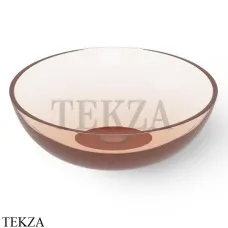 Dea Design Washbasins Раковина настольная D30 см Glasstech DD9038 300 R9, Brown Copper R9