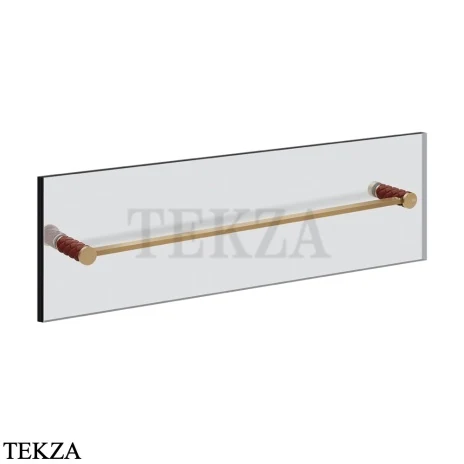 Gessi Pelle Tresse Полотенцедержатель для крепления на стекло, 60 см 78715-431, Red Cherry/ Bronze Br. PVD