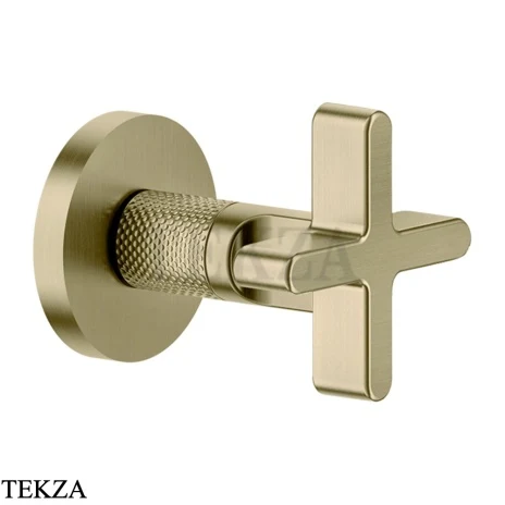 Gessi INCISO WELLNESS Запорный вентиль, внешняя часть 58363-727, Brushed Brass PVD