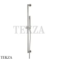 FIMA Carlo Frattini Spillo steel Душевой комплект на штанге, лейка F2097INOX, сталь