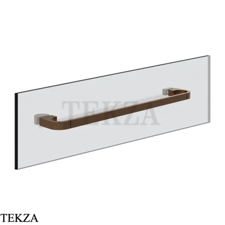 Gessi Perle Полотенцедержатель для крепления на стекло, 45 см 74913-845, бронза Dark Brush