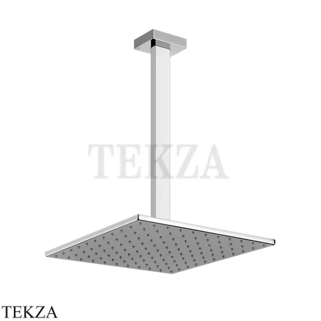 Gessi Rettangolo shower Верхний душ с потолочным кронштейном под размер 15199-031, хром глянец