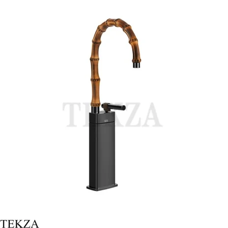 Gessi Jacqueline Смеситель для раковины высокий, без донного клапана 77005-706, black хром глянец