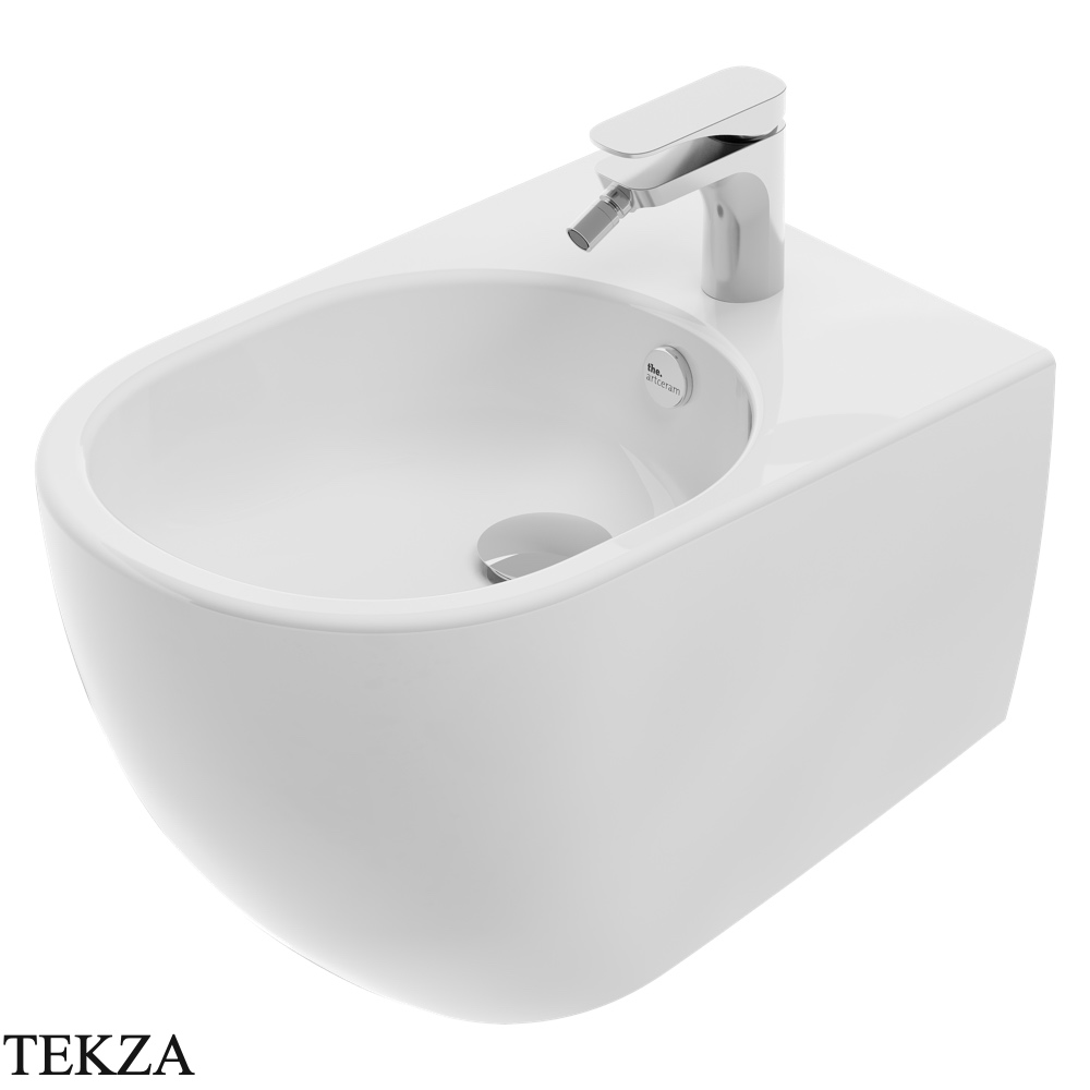ArtCeram Vita биде подвесное с 1 отверстием под смеситель VIB001 01 00, белый глянец