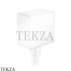 Hansgrohe Square Шланговое подсоединение с клапаном обратного тока 26455700, белый матовый Hansgrohe Square Шланговое подсоединение с клапаном обратного тока 26455700, белый матовый