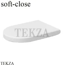 Duravit Starck 3 Сиденье для унитаза с крышкой 0063390000 SoftClose, белый глянец