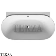 Duravit LUV Ванна овальная пристенный вариант, с двумя наклонами для спины 700433000000000, акрил, белый глянец