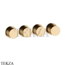 Gessi Habito Bath-shower Термостат на 3 потока, внешняя часть 63436-735, Warm Bronze