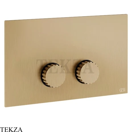 Gessi Incastri Клавиша смыва для инсталляции Viega prevista 75621-726, бронза Brushed