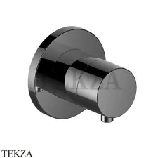 Keuco IXMO Comfort Вентиль переключатель на 3 потока, круг, внешняя часть 59548131001, Хром черный шлифованный