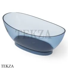 Dea Design Elegant Ванна отдельностоящая овальная 155x78 Glasstech DD8620 1550 R7, Royal Blue R7