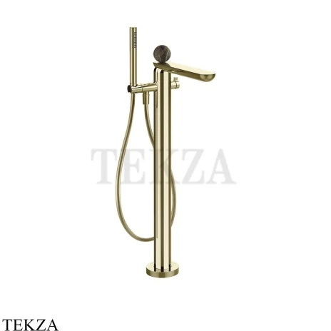 Gessi Perle Смеситель для ванны напольный, внешняя часть 74129-710, шампань глянец